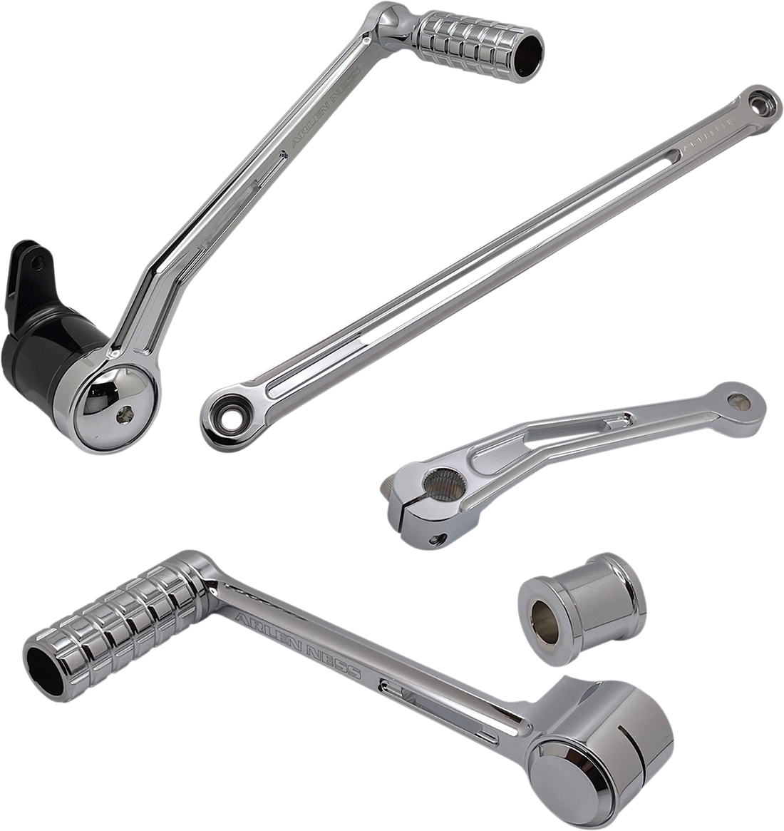 1623-0558 - ARLEN NESS Speedliner Foot Control Kit w/ Toe Shifter - Solo - Chrome 420-105