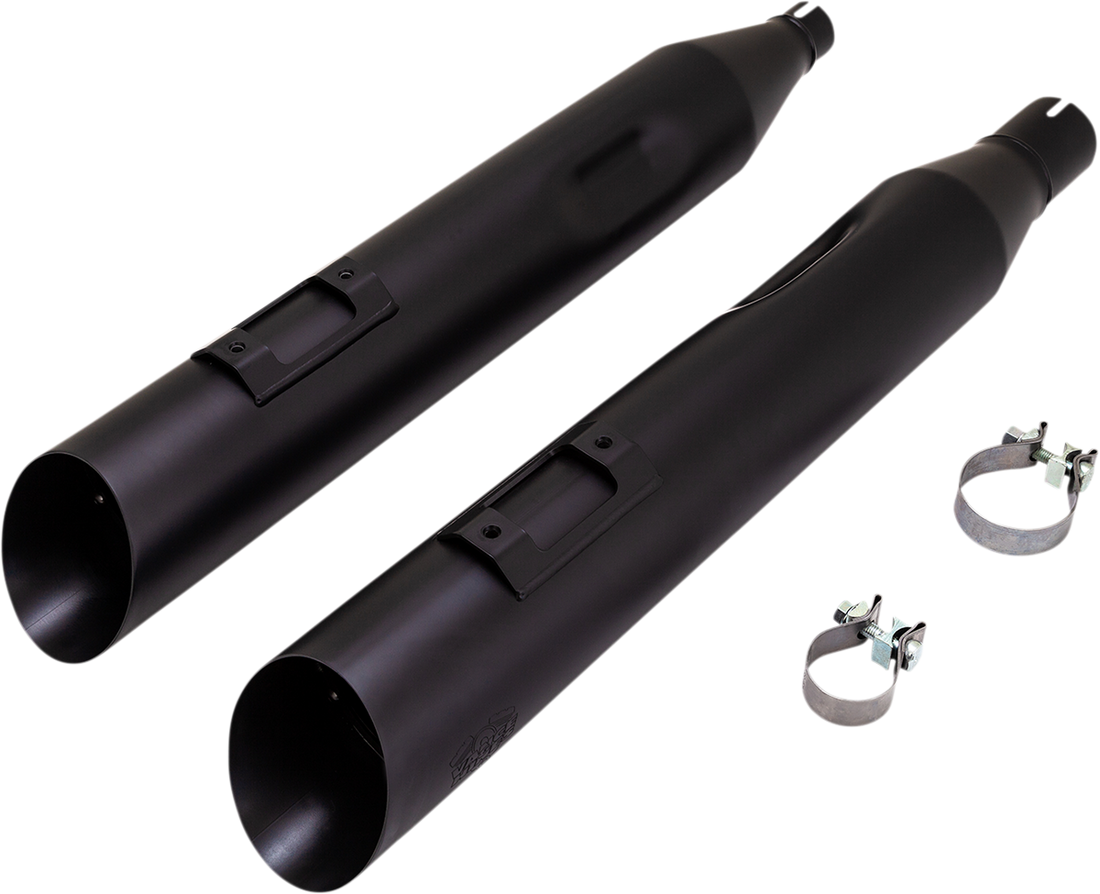 1801-1500 - VANCE & HINES Blackslash 450 Slip-On Mufflers - Black 46764