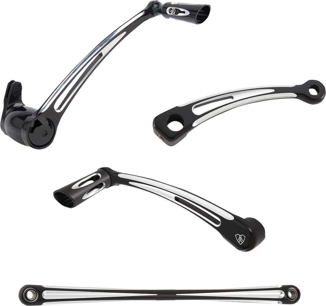 1623-0561 - ARLEN NESS Deep Cut Foot Control Kit w/ Toe Shifter - Black 420-108