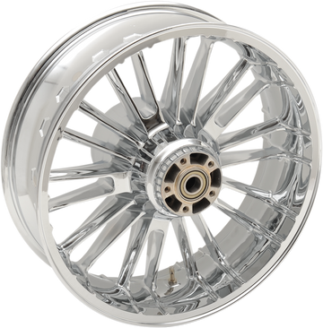 0202-2187 - COASTAL MOTO Rear Wheel - Atlantic 3D - Single Disc/ABS - Chrome - 18"x5.50" 3D-ATL185CHABST