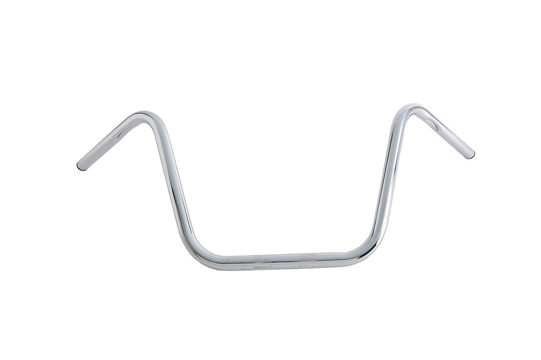 25-0671 - 12  Ape Hanger Handlebars with Indents Chrome