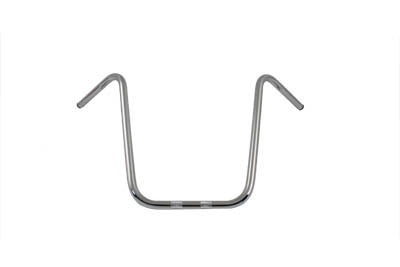 25-0687 - 18  Ape Hanger Handlebar with Indents Chrome