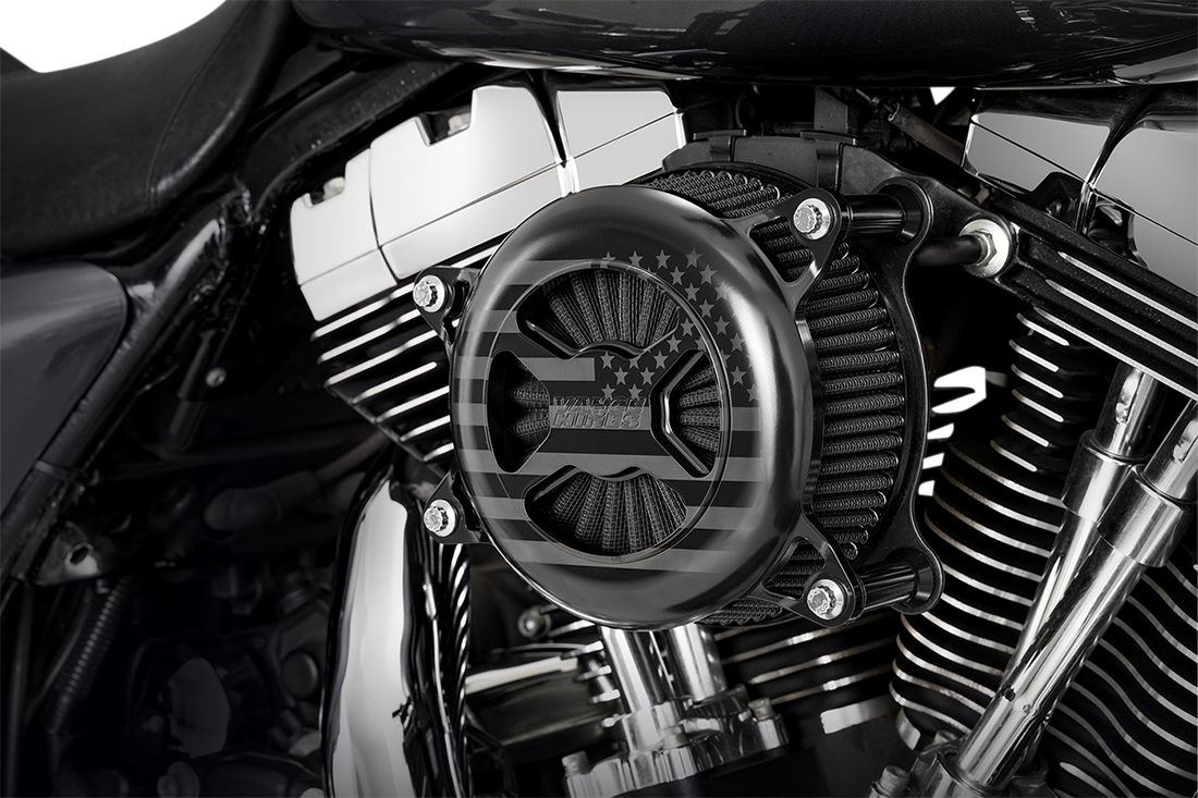 1010-2925 - VANCE & HINES VO2 X Air Cleaner - Black Wrinkle - XL 42359