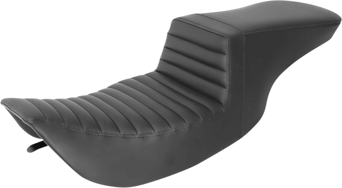 0801-1431 - SADDLEMEN Step-Up Seat - Front Tuck-n-Roll - Black - FLH 897-06-191