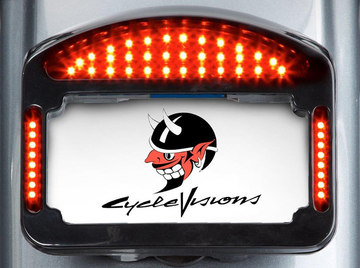 2030-0841 - CYCLE VISIONS Taillight Eliminator - '14+ FLHX/S FLTRX - Black CV-4838B