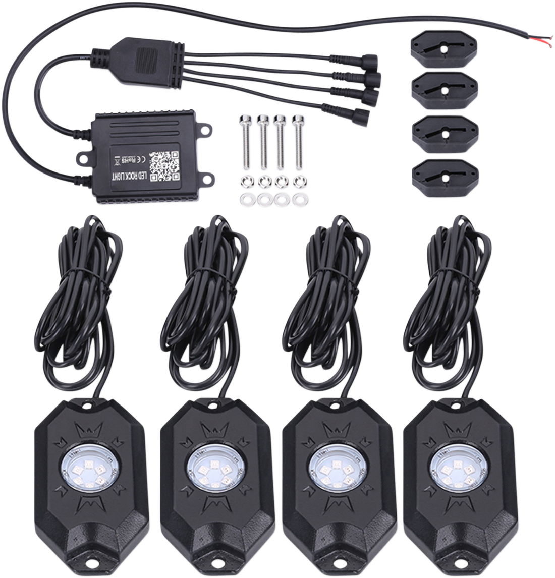 2040-2341 - BRITE-LITES LED Rock Light Kit BL-RGBROCK4