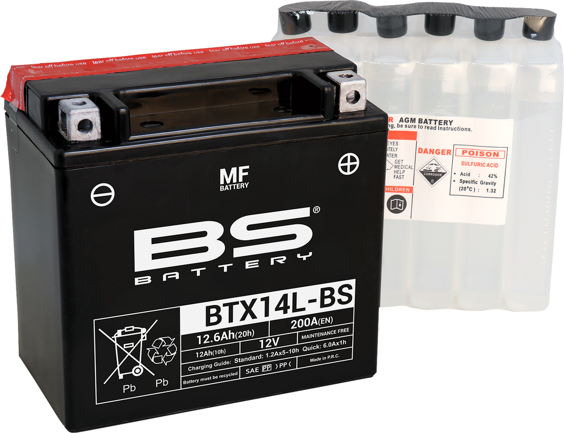 2113-0866 - BS BATTERY Battery - BTX14L-BS (YTX) 300605