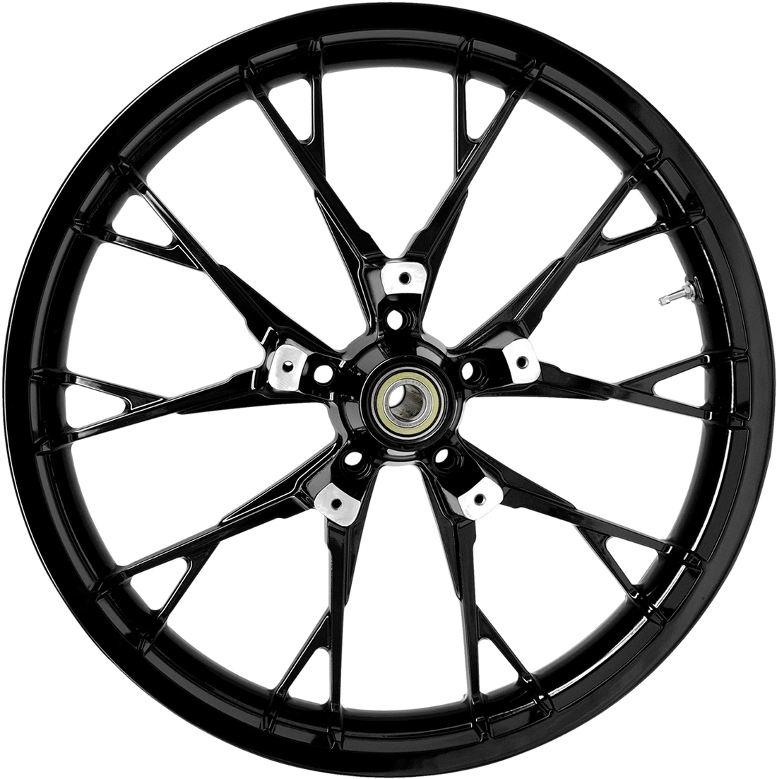 0201-2389 - COASTAL MOTO Wheel - Marlin - Front - Dual Disc/No ABS - Solid Black - 21"x3.50" 3D-MAR213SB