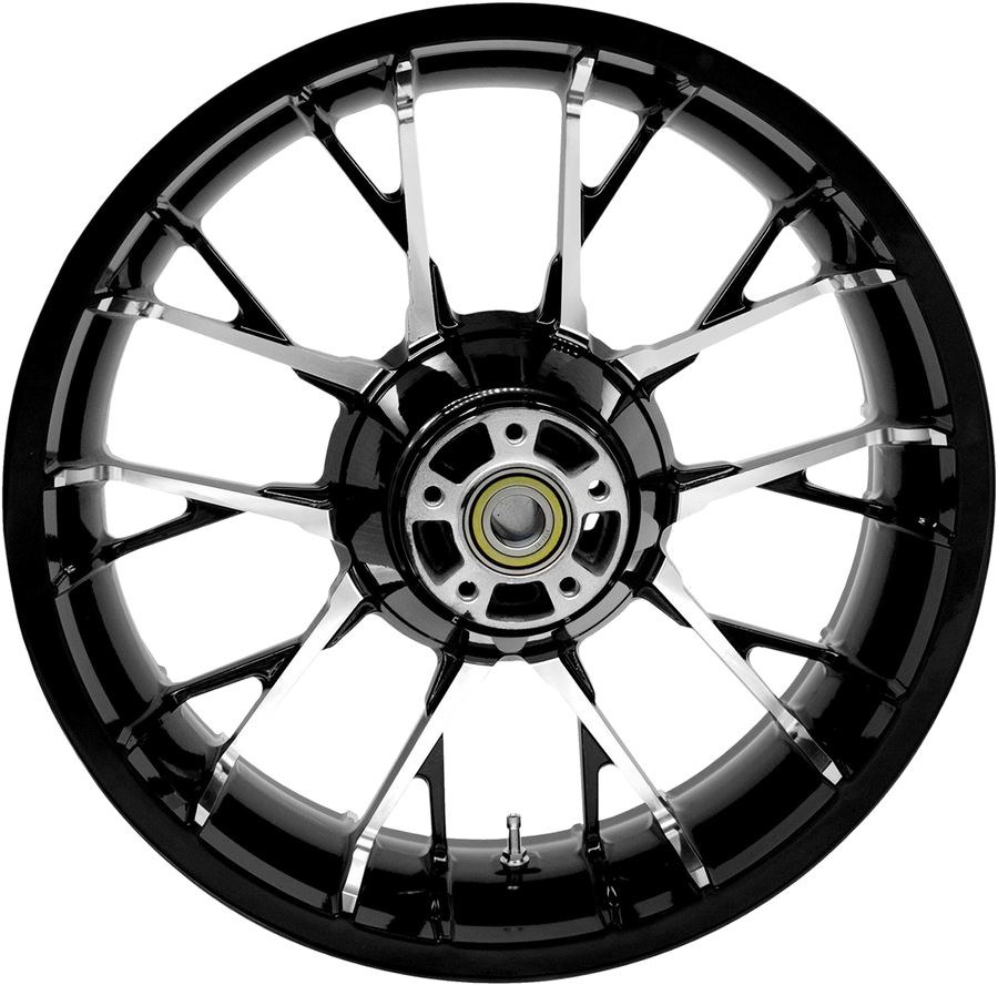 0202-2183 - COASTAL MOTO Wheel - Marlin - Rear - Single Disc/ABS - Black Cut - 18"x5.50" 3D-MAR185BCABST