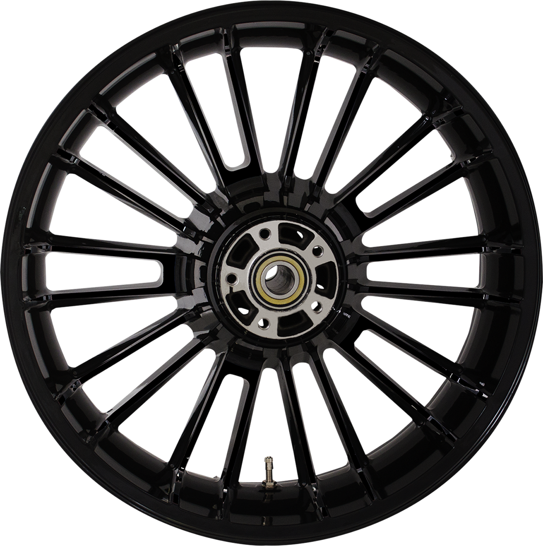 0202-2188 - COASTAL MOTO Rear Wheel - Atlantic 3D - Single Disc/ABS - Black - 18"x5.50" 3D-ATL185SBABST