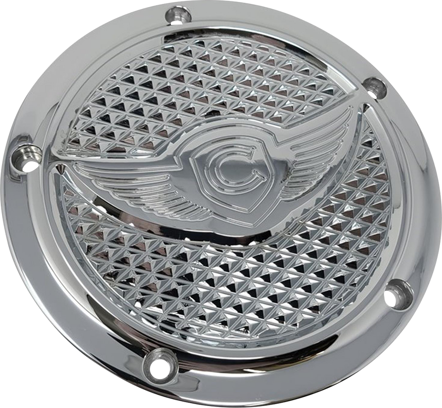 1107-0704 - COVINGTONS Derby Cover - 5-Hole - Diamondback - Chrome C3075-C