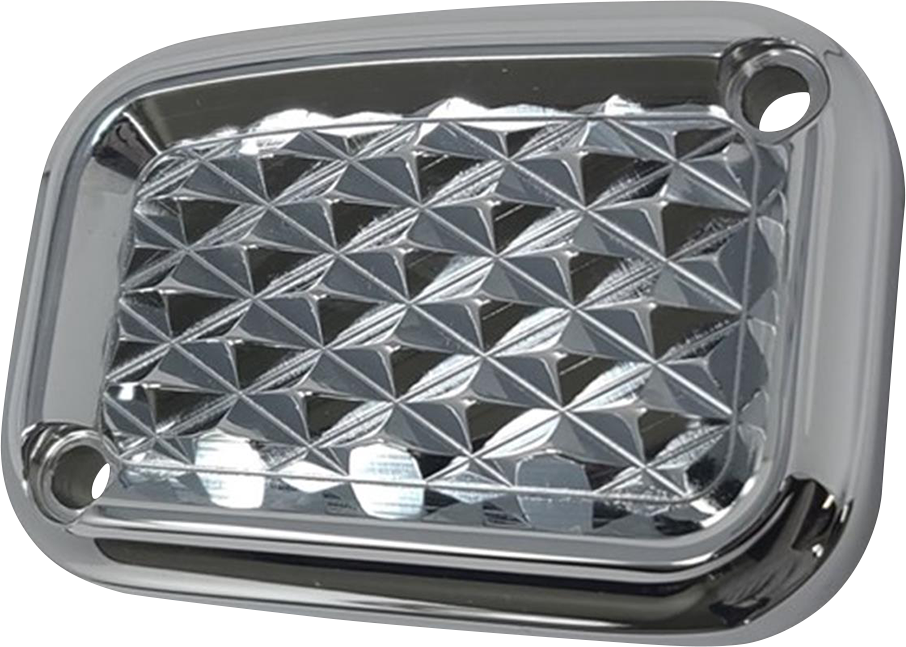 0611-0204 - COVINGTONS Master Cylinder Lid - Brake - Front - Diamondback - Chrome C3076-C