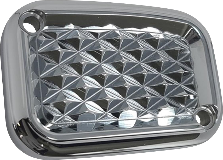 0612-0507 - COVINGTONS Master Cylinder Lid - Clutch - Diamondback - Chrome C3068-C