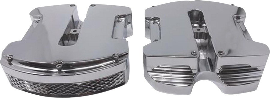 0940-2054 - COVINGTONS Valve Cover - Diamondback - Chrome - M8 C3082-C