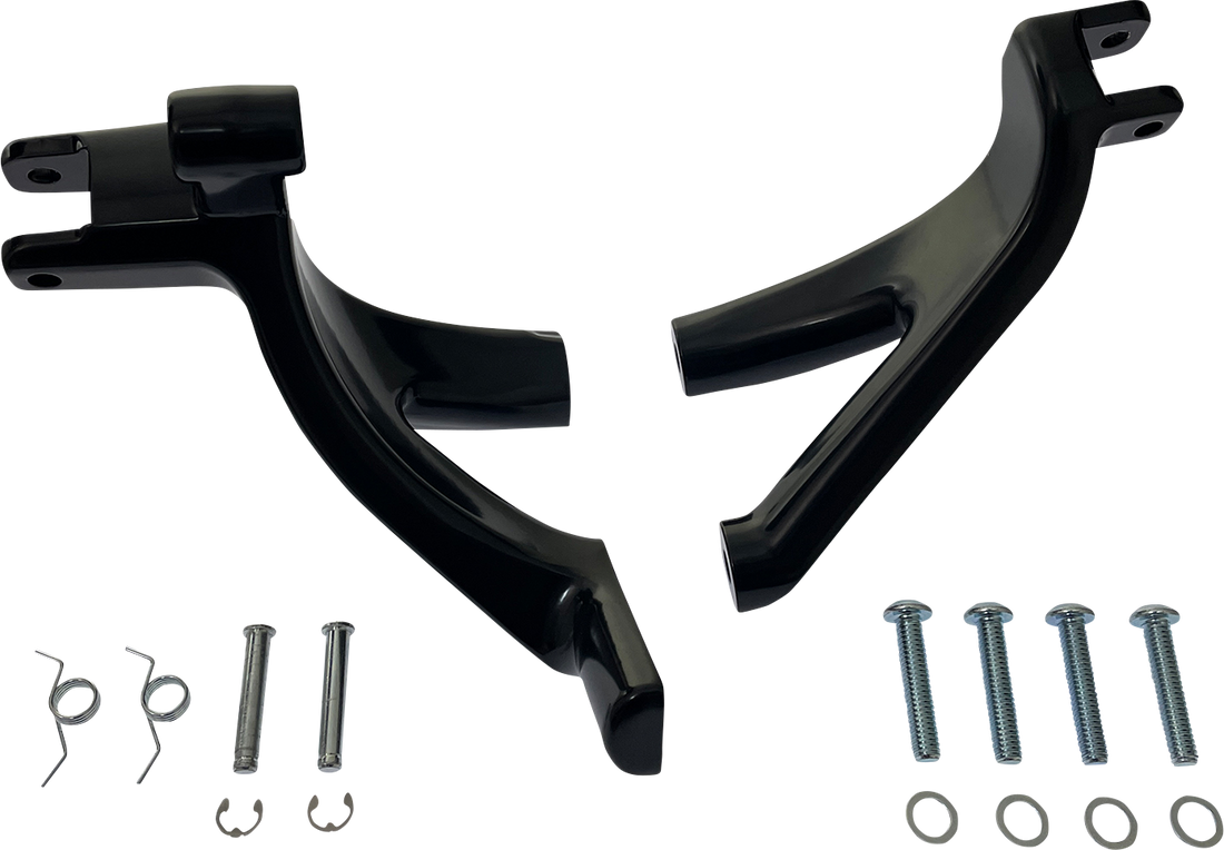 1622-0572 - DRAG SPECIALTIES Forward Control Support Bracket - Black - Softail D35-0224GB-1