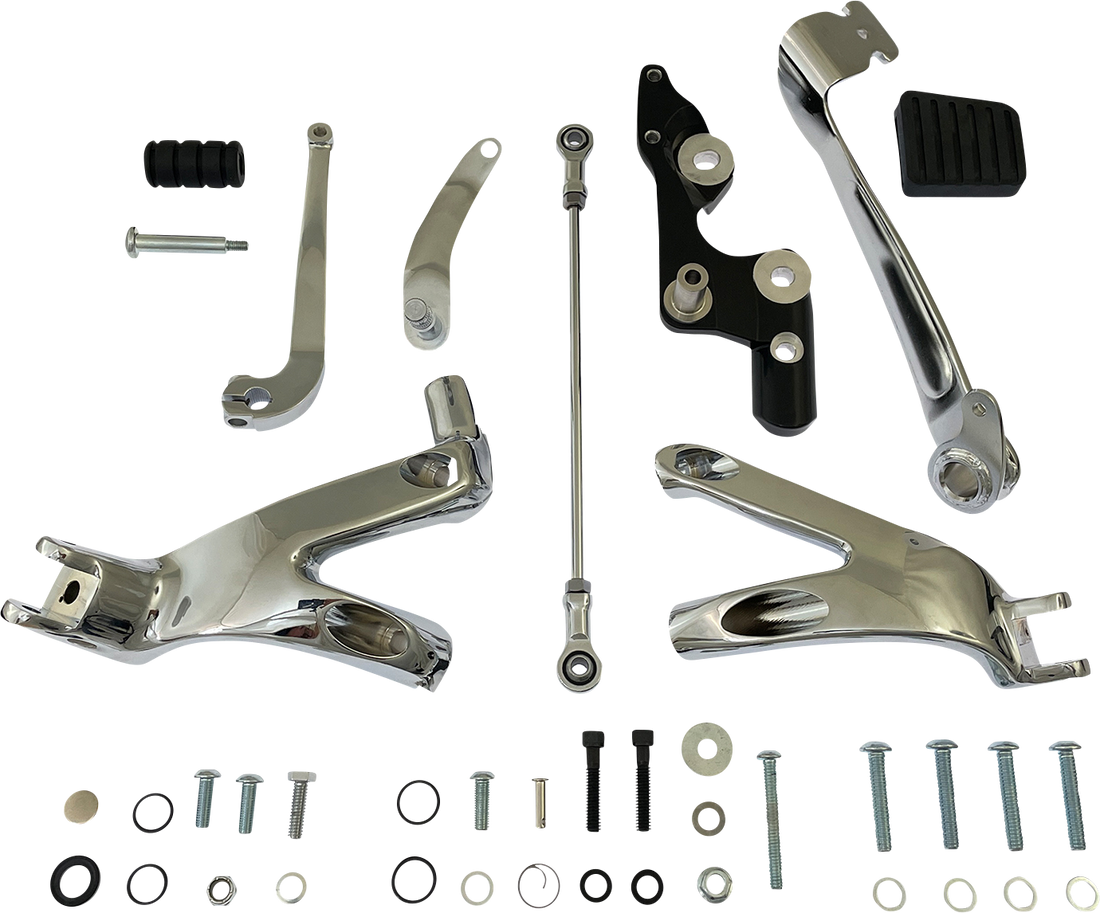 1622-0573 - DRAG SPECIALTIES Forward Control Kit - Softail - Chrome D35-0224C