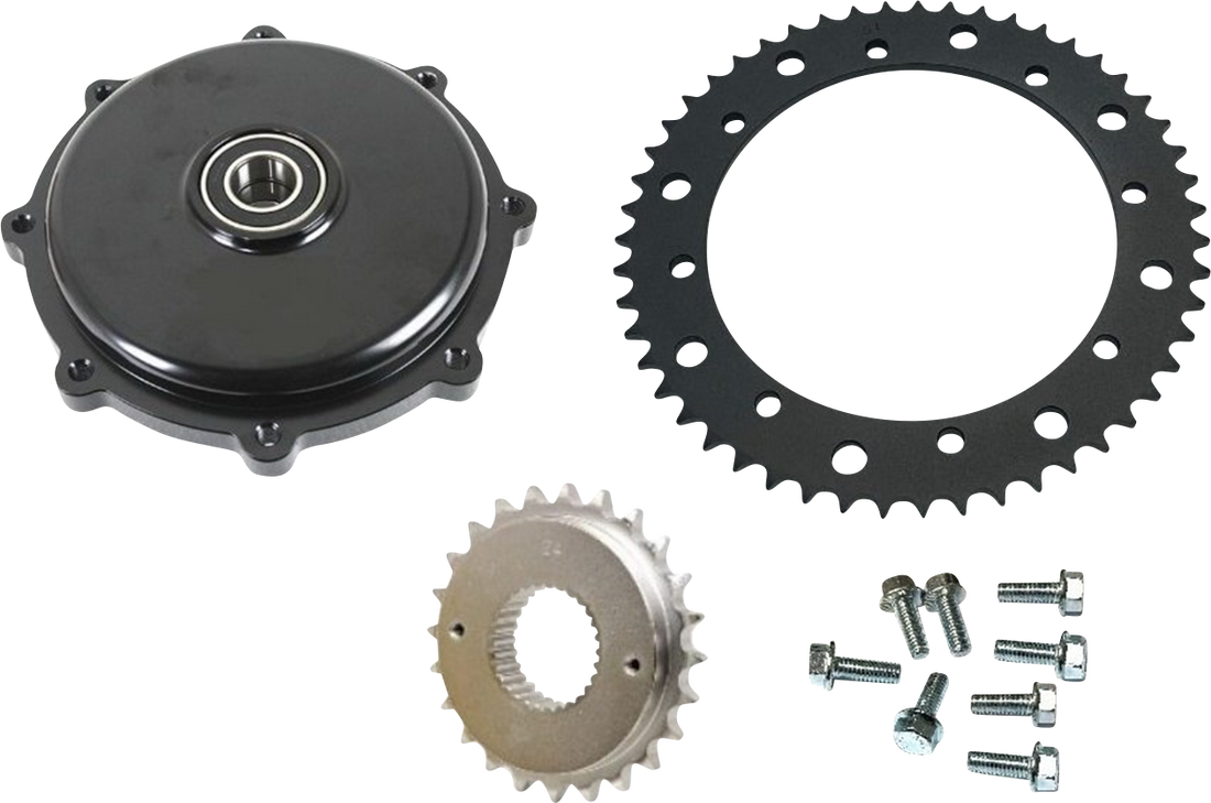 1210-2663 - DRAG SPECIALTIES Conversion Sprocket Kit - Black 201407