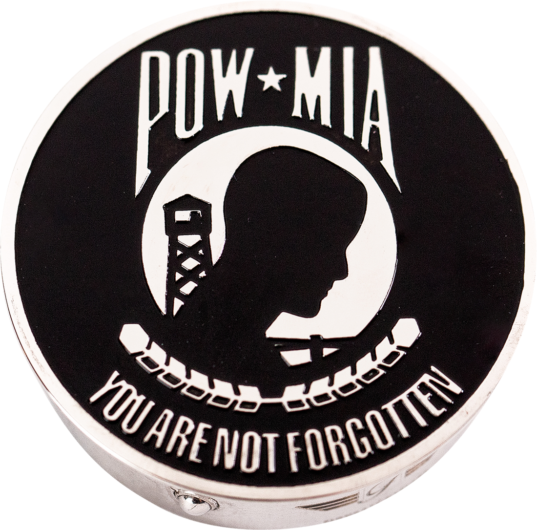 1303-0367 - FIGURATI DESIGNS Swing Arm Covers - POW MIA - Custom FD50-POW-SS