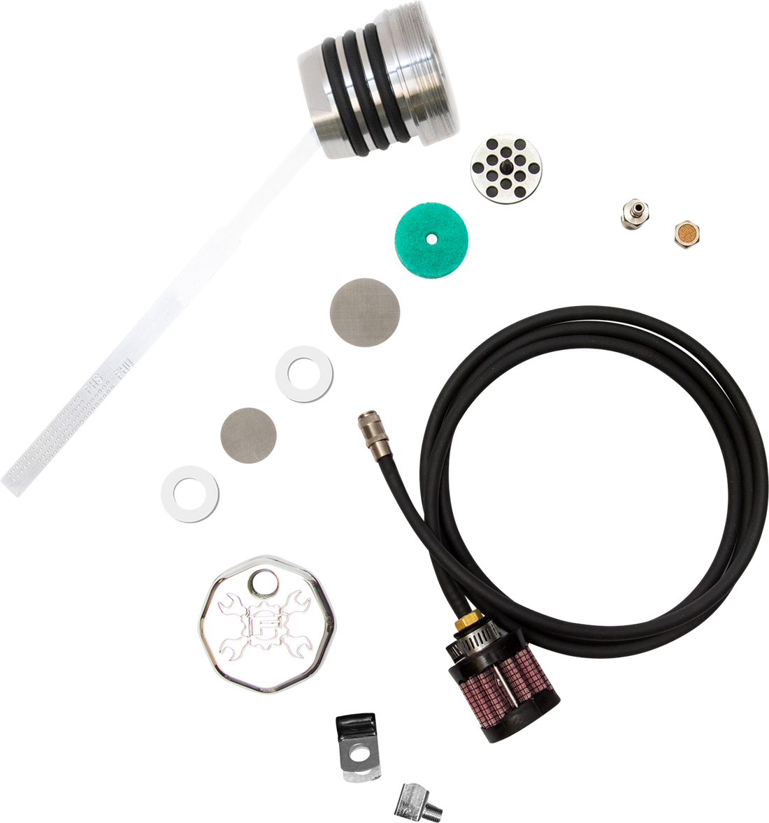 1012-0257 - FEULING OIL PUMP CORP. Vented Dipstick - Polished 3093