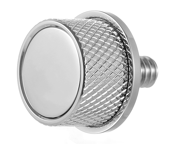 0820-0189 - FIGURATI DESIGNS Seat Mounting Knob - Stainless Steel - Smooth FD60-SEAT KN-SS
