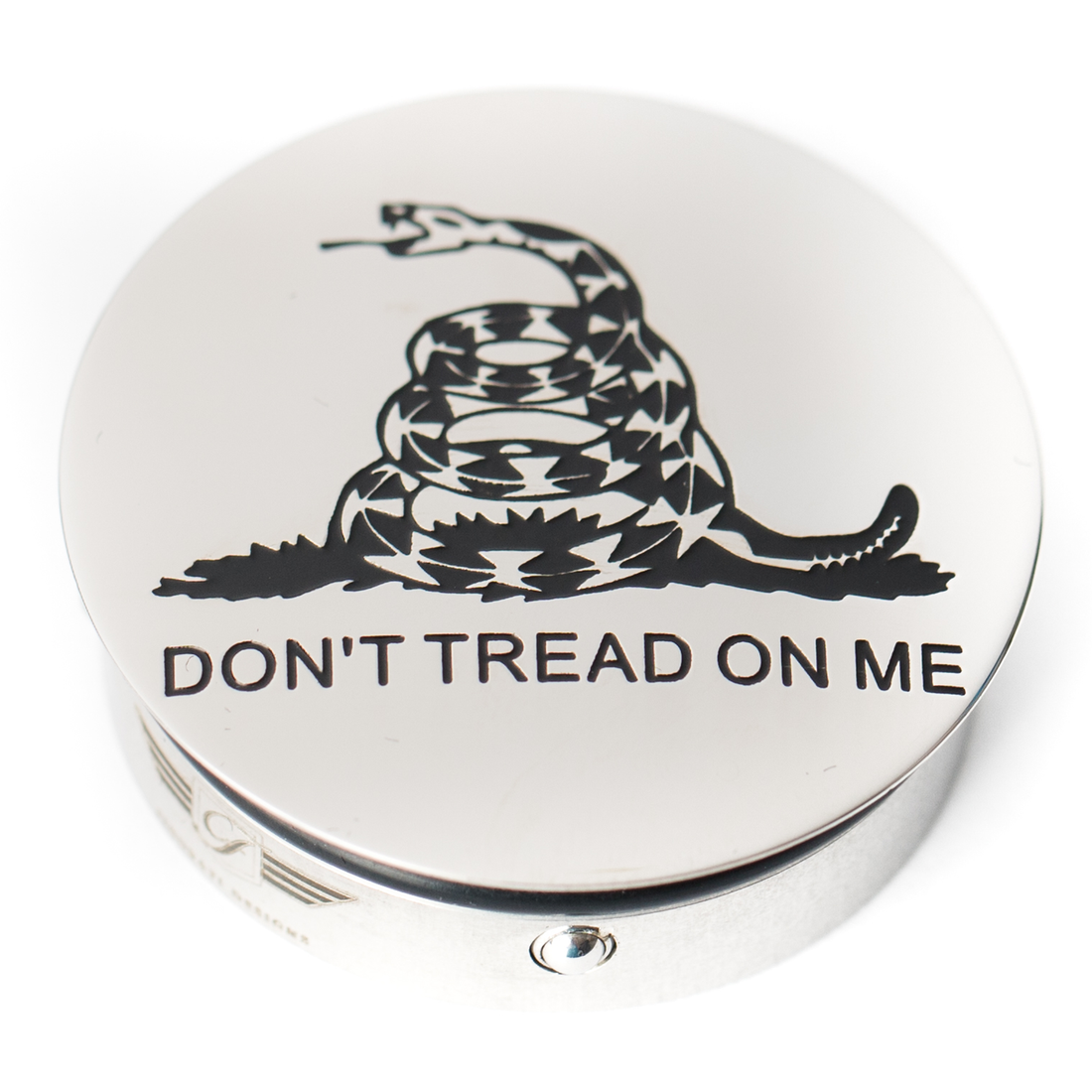 1303-0365 - FIGURATI DESIGNS Swing Arm Covers - Don't Tread On Me - Custom FD40-DTOM-SS