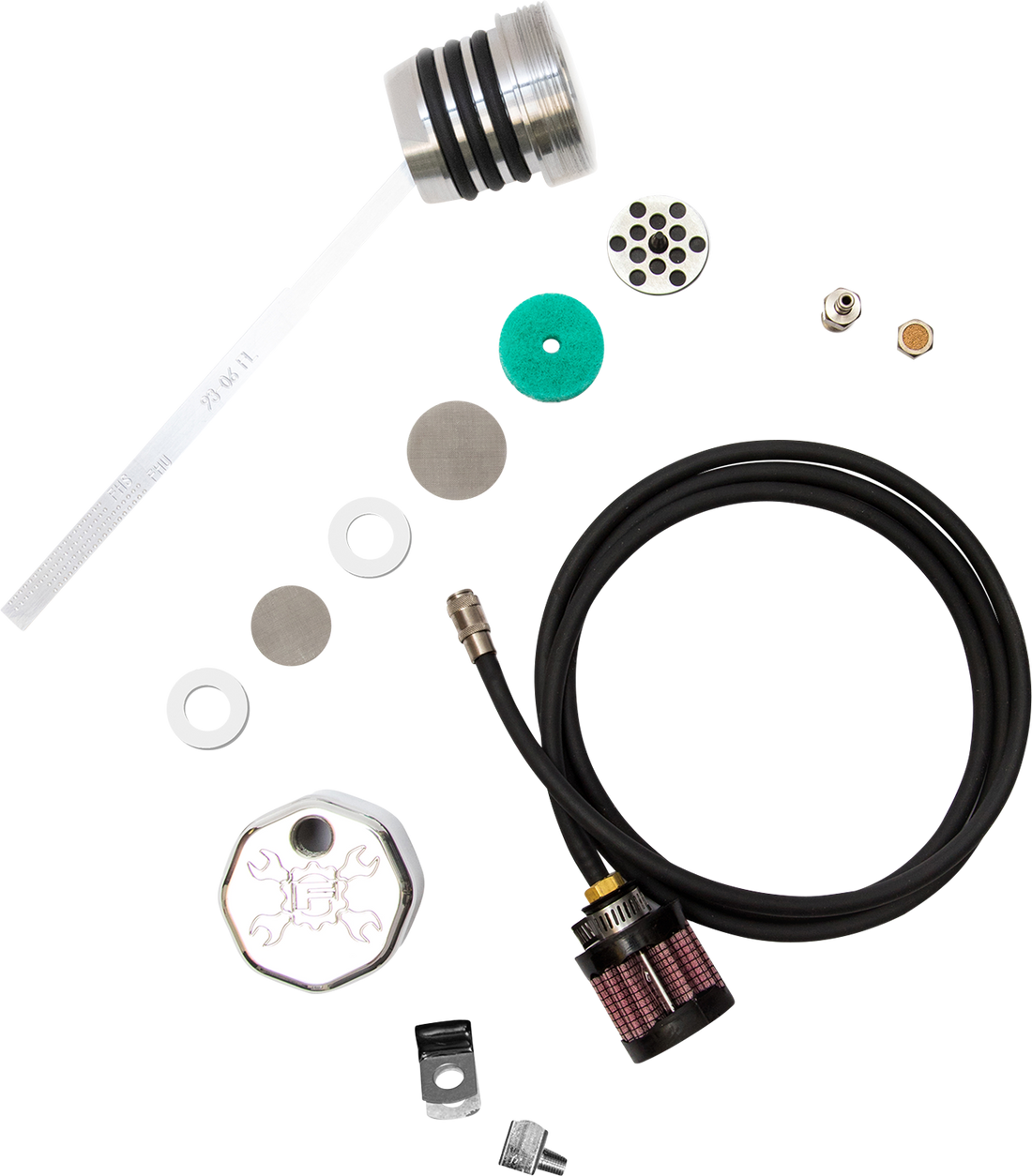 1012-0258 - FEULING OIL PUMP CORP. Vented Dipstick - Polished 3095