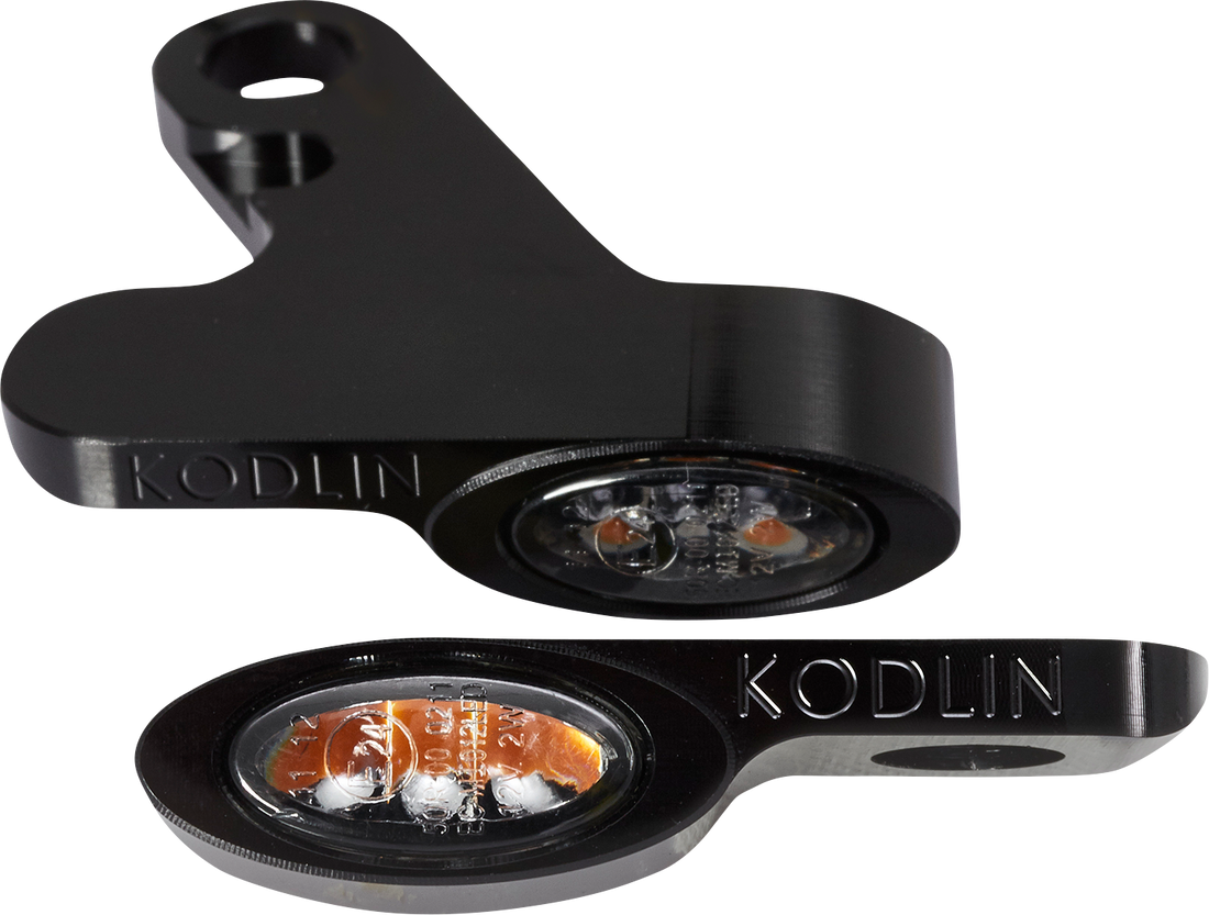 2040-2916 - KODLIN MOTORCYCLE LED 2-1 Front Turn Signal w/ Running Light - Black K68500