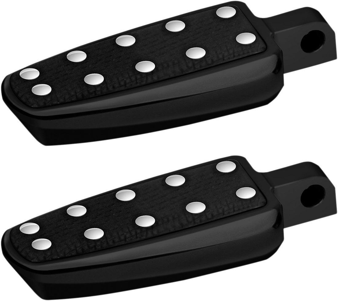 1620-1601 - CYCLESMITHS Banana Footpegs - Male - Black 126-BP