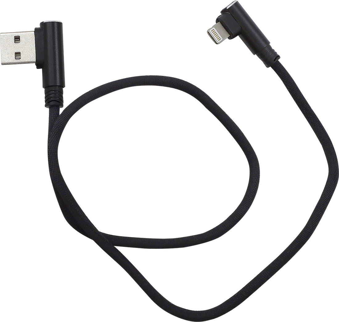 3807-0638 - RidePower 90? USB to Lightning (iPhone) - 18" RP90DEGUSBLHT18