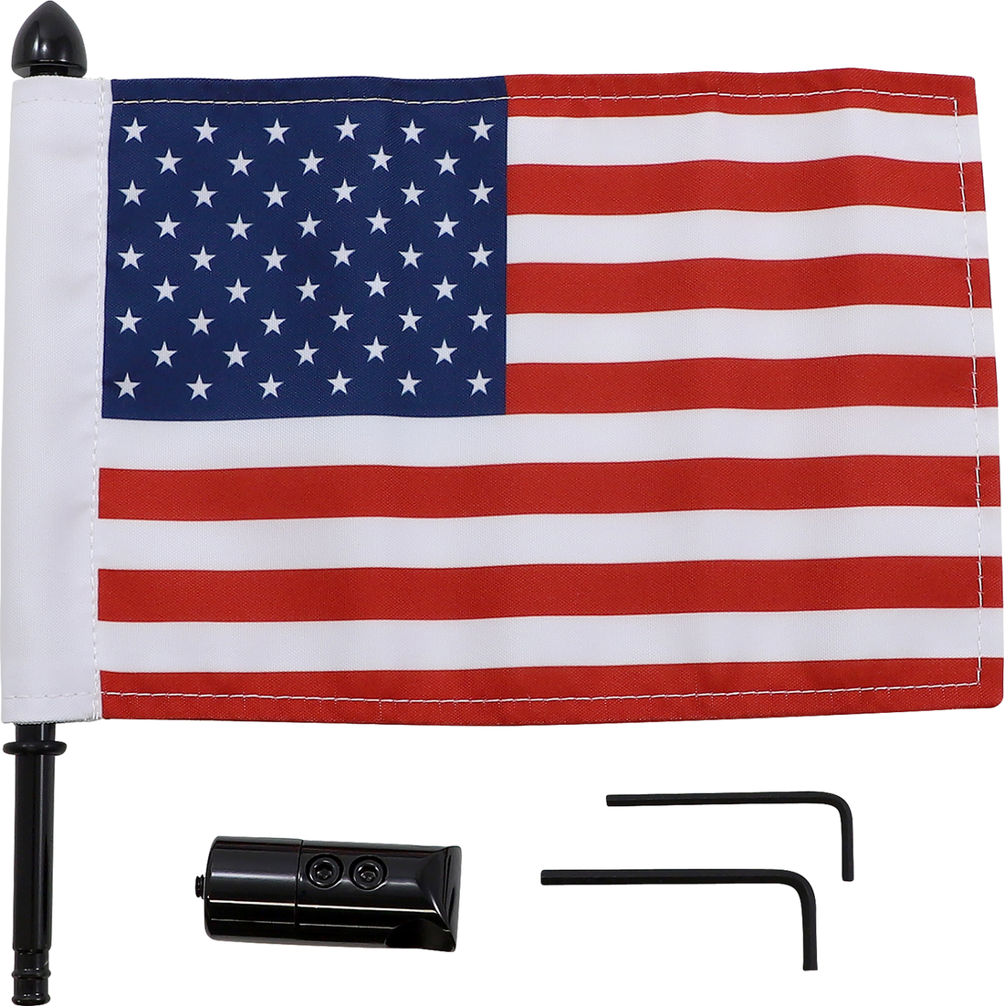 0521-1971 - PRO PAD Luggage Rack Flag Mount - 5/8" Round - With 10" X 15" Flag BRFM-RDHB58