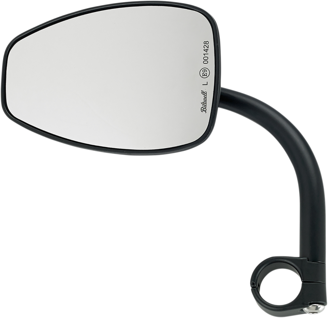 0640-1322 - BILTWELL Mirror w/mount - Tear Drop - Black 6504-501-131