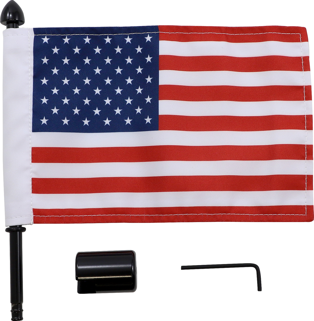 0521-1981 - PRO PAD Flag Mount - Sissy Bar - USA Flag BRFM-SQSB