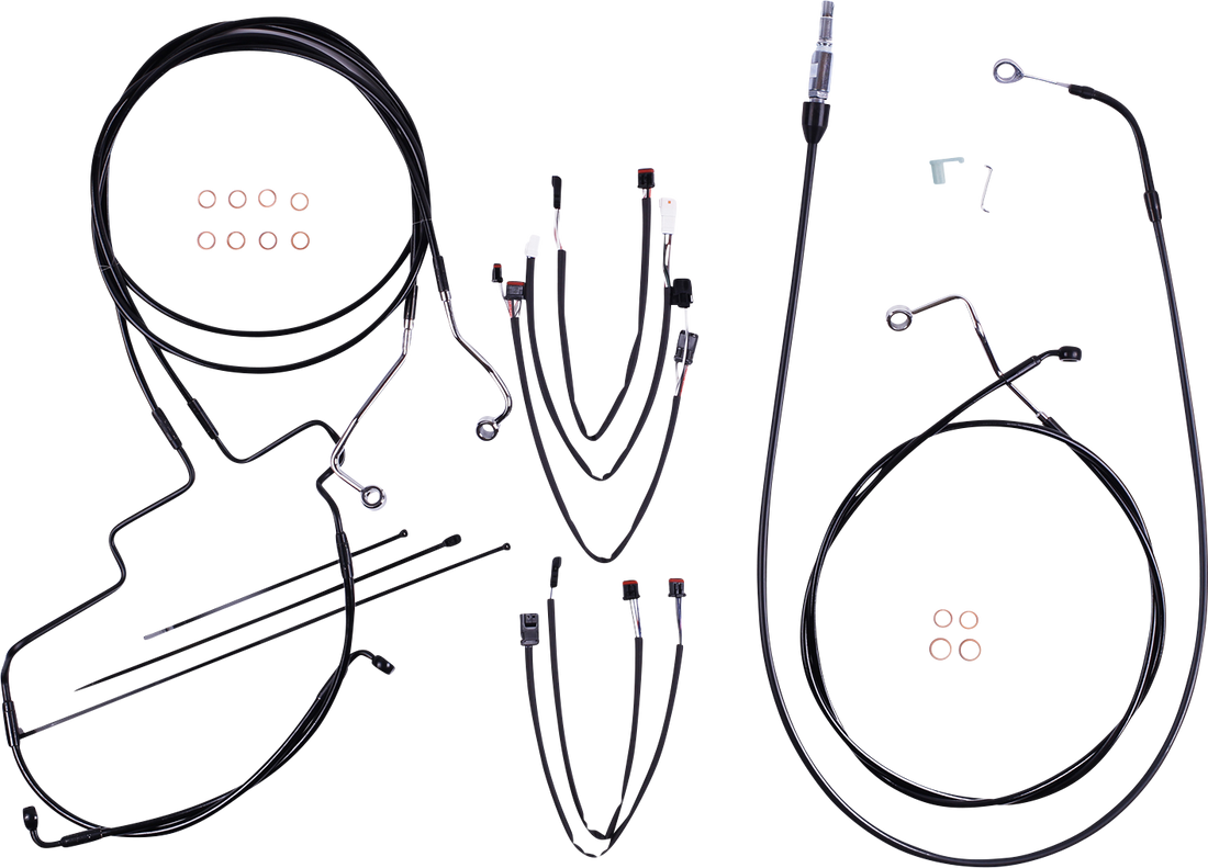 0662-1087 - MAGNUM Control Cable Kit - XR - Black 4861192