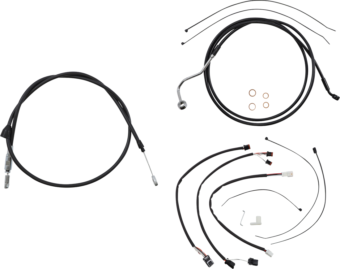0662-1044 - MAGNUM Control Cable Kit - XR - Black 4861152