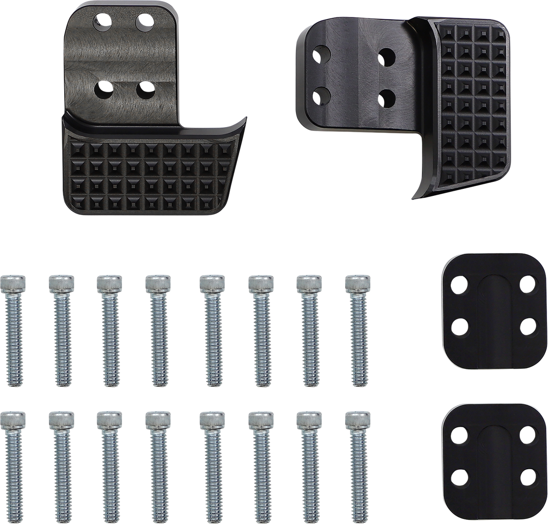 1621-1112 - THRASHIN SUPPLY CO. Apex Floorboard Tail Extension with Lift Kit - Black TSC-2212-1
