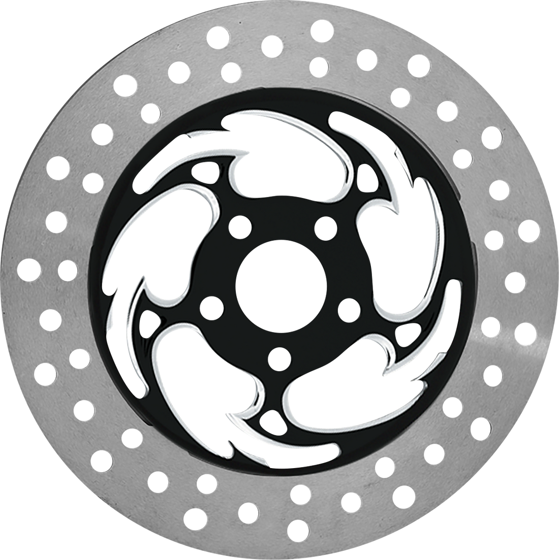 1710-4307 - RC COMPONENTS Brake Rotor - Left Front - Savage Eclipse - Chrome and Black COG11785ELF2K
