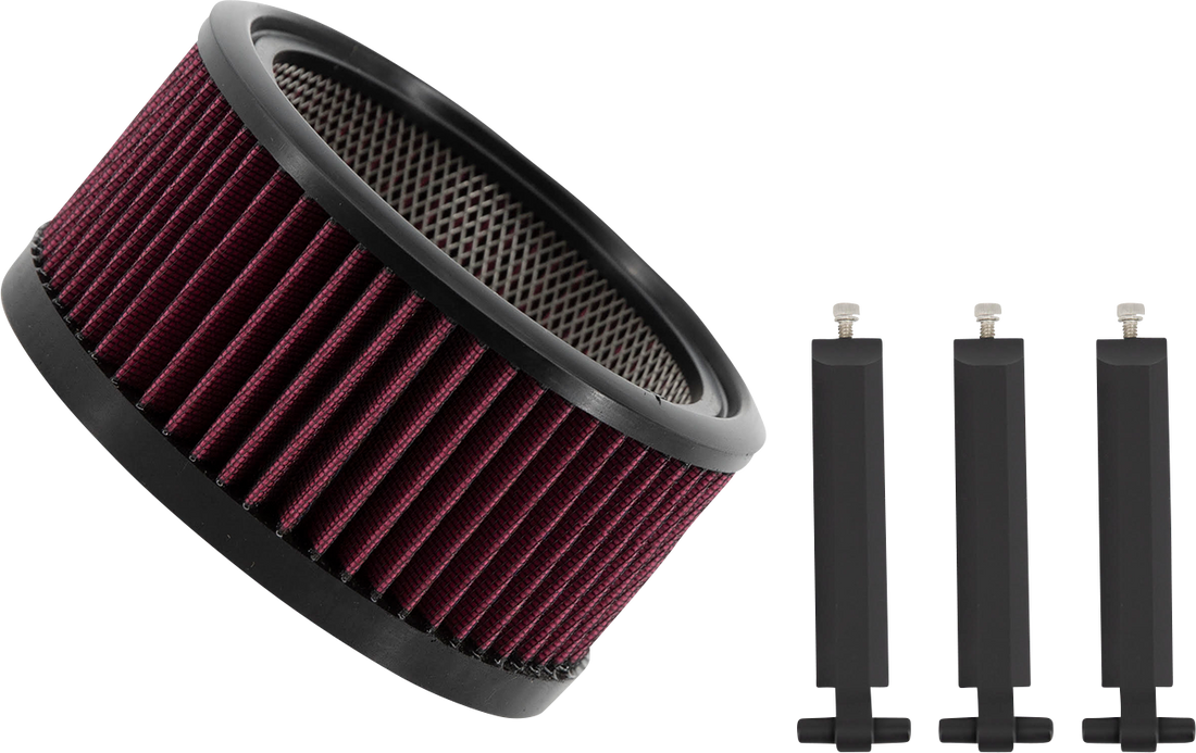 1011-4662 - TRASK Air Filter - Big Power Assault - Black TM-1020-BPBK