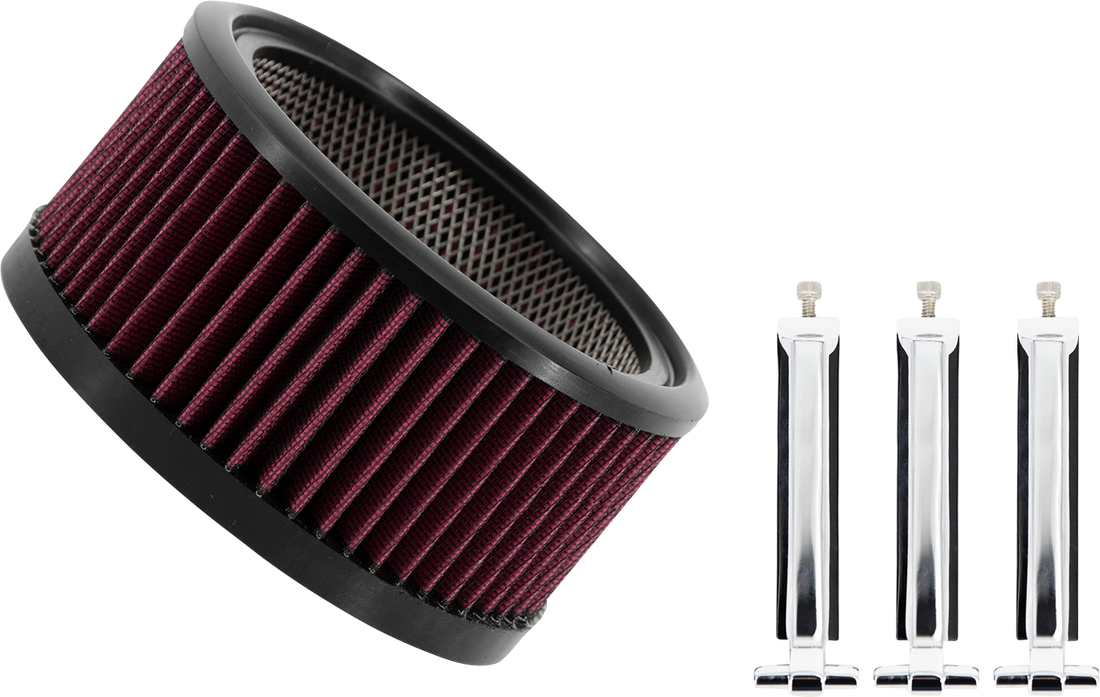1011-4661 - TRASK Air Filter - Big Power Assault - Chrome TM-1020-BPCH