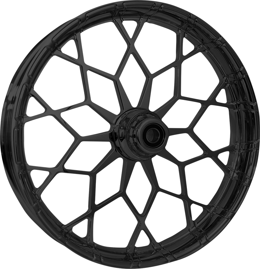 0213-0874 - RC COMPONENTS Wheel - Phenom - Front - Dual Disc w/ABS - Black - 21"x3.50" - FLH 213HD031A21135B