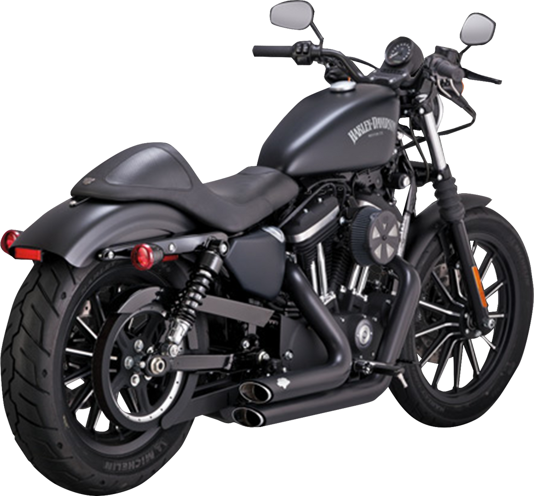 1800-2580 - VANCE & HINES Shortshots Staggered Exhaust System - Black 47329