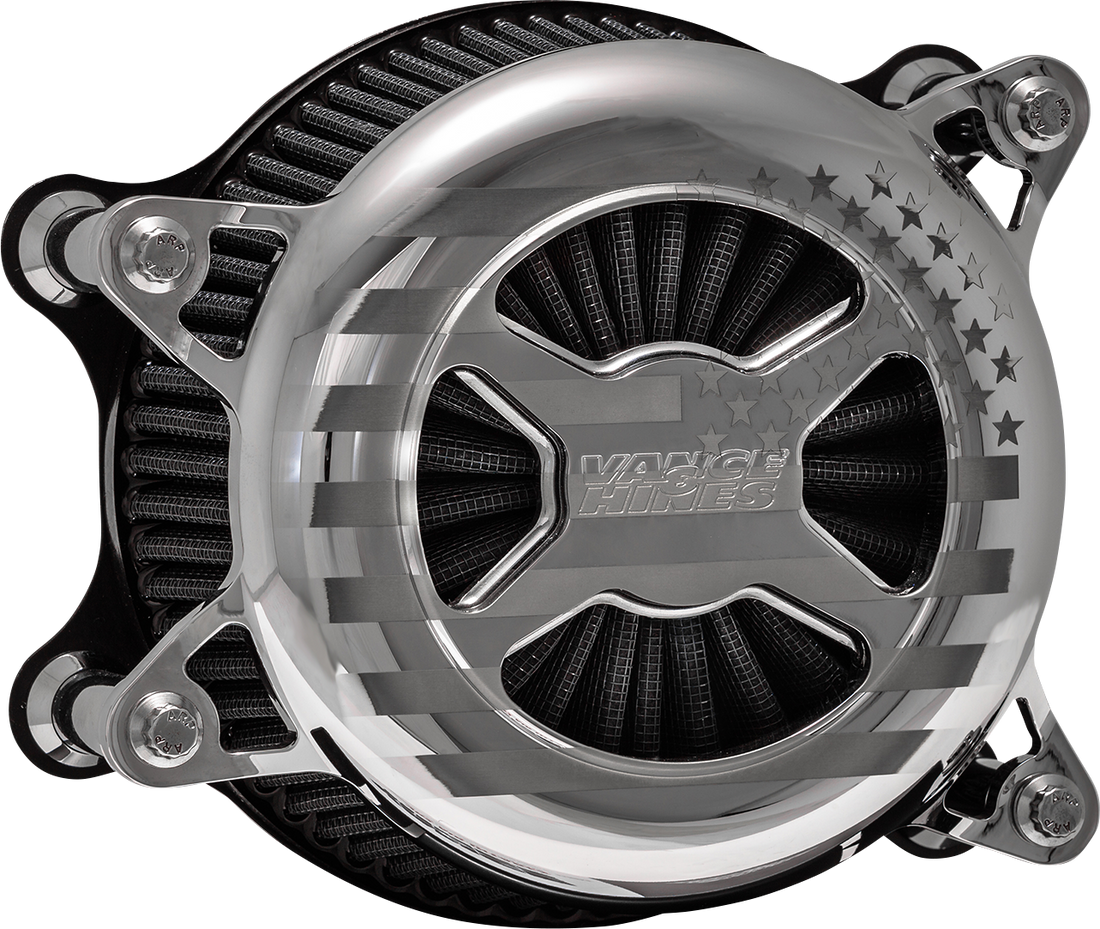 1010-2994 - VANCE & HINES VO2 America Air Cleaner - Chrome - M8 72045FG