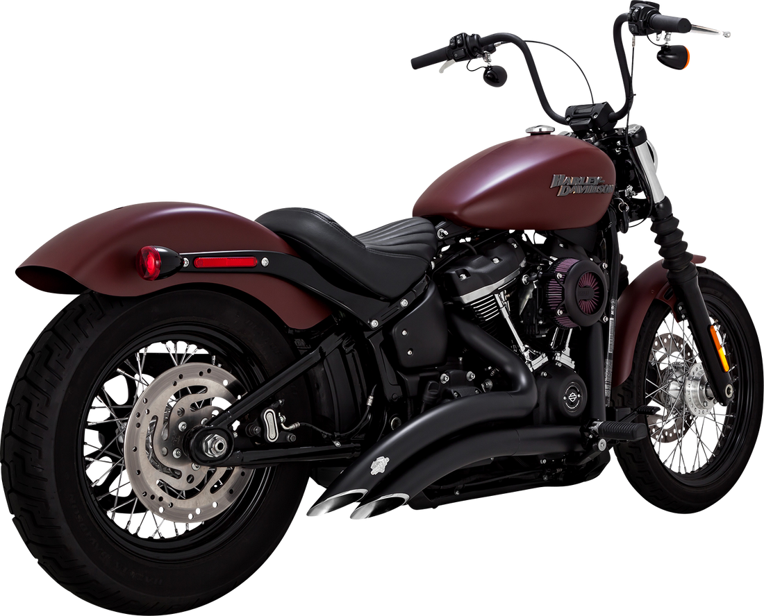 1800-2568 - VANCE & HINES Big Radius Exhaust System - Black 46377