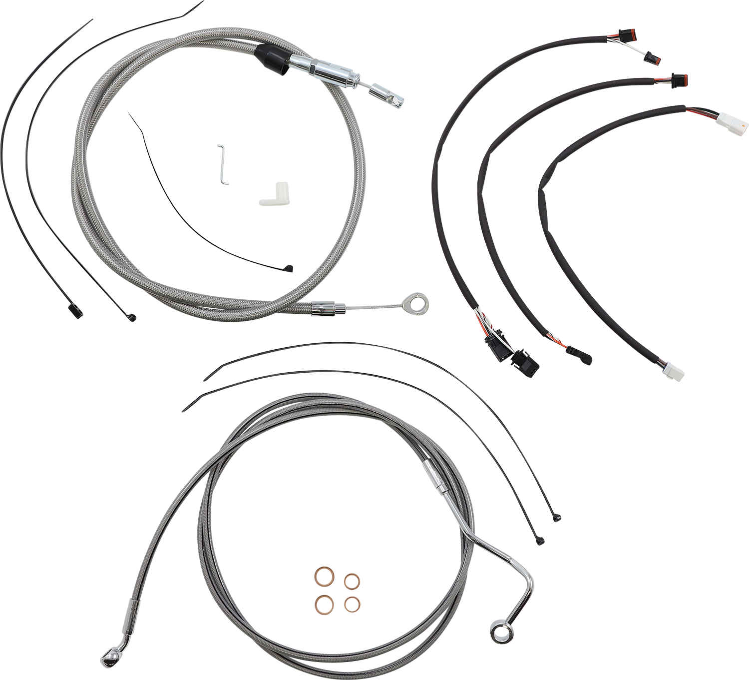 0662-1041 - MAGNUM Control Cable Kit - XR - Stainless Steel/Chrome 589 ...