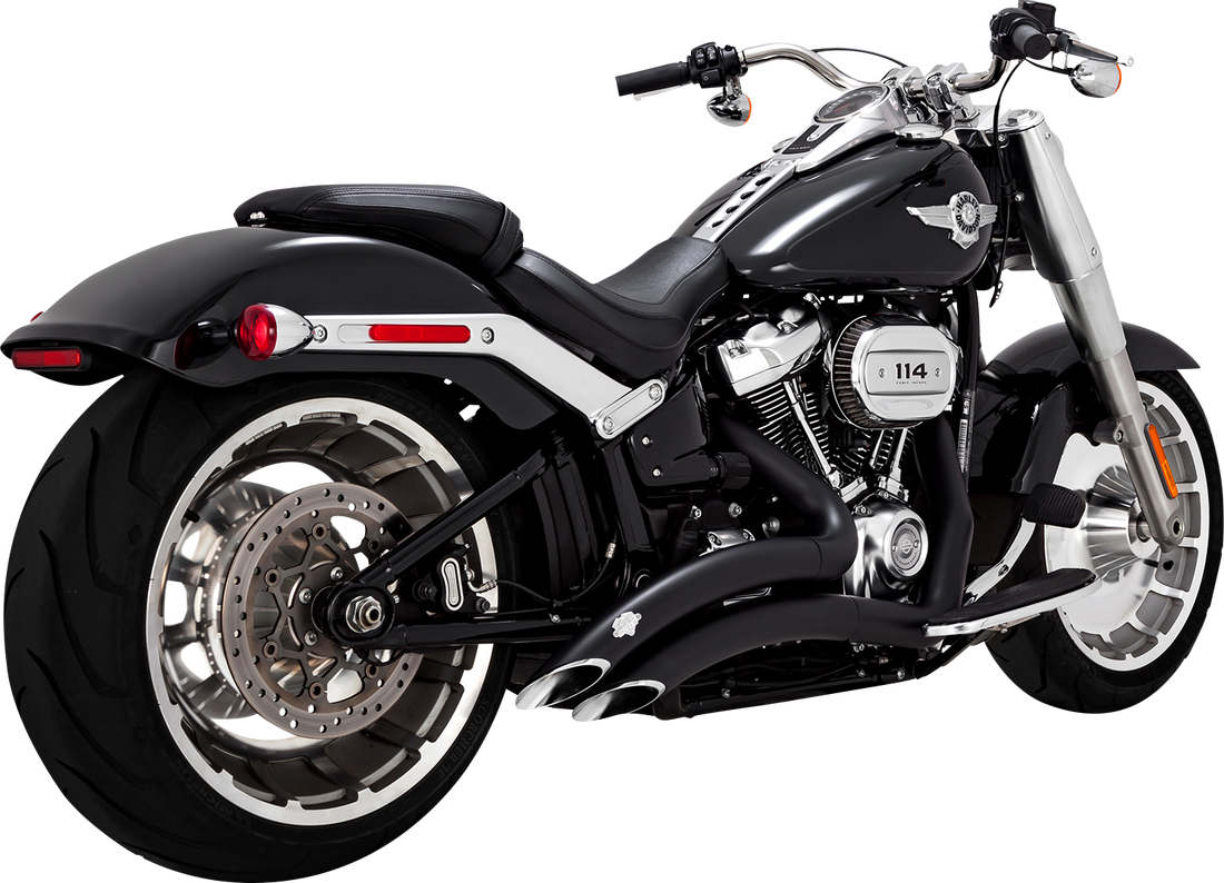 1800-2566 - VANCE & HINES Big Radius Exhaust System - Black 46375