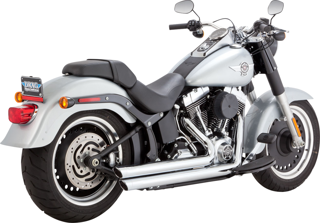 1800-2583 - VANCE & HINES Big Shots Staggered Exhaust System - Chrome 17339
