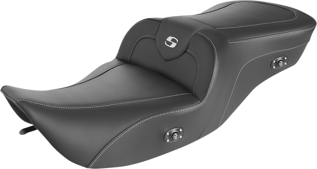 0801-1414 - SADDLEMEN Heated Roadsofa* Seat - Carbon Fiber 897-06-185HCT