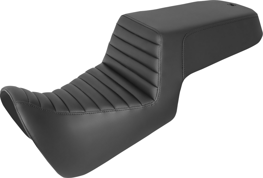 0810-2372 - SADDLEMEN Step Up Seat - Front Tuck-n-Roll/Rear Smooth - Black 821-34-171