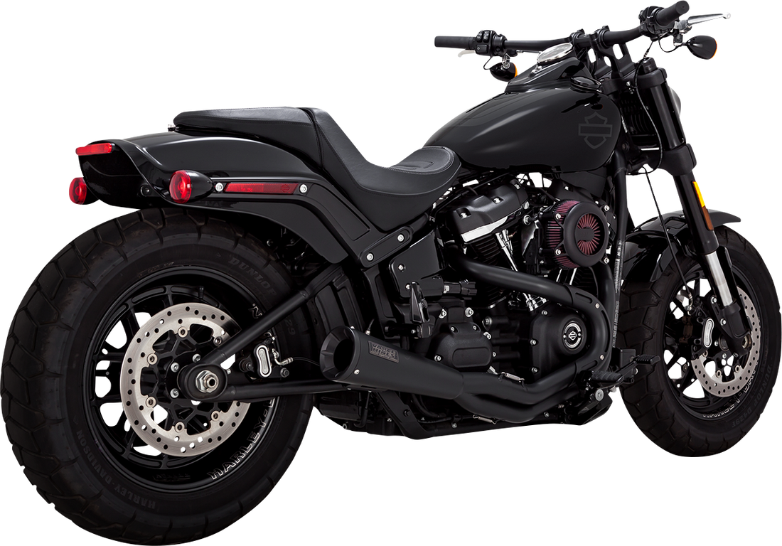 1800-2609 - VANCE & HINES Stainless 2-into-1 Upsweep Exhaust System - Black 47323