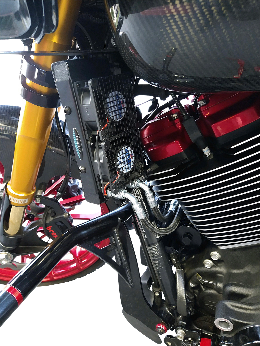 0713-0266 - ULTRACOOL Oil Cooler Kit - Gloss Black SMT-1GSS