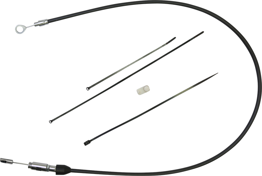 0652-2854 - DRAG SPECIALTIES Clutch Cable - Upper - 34" - Black/Chrome 4323400HE